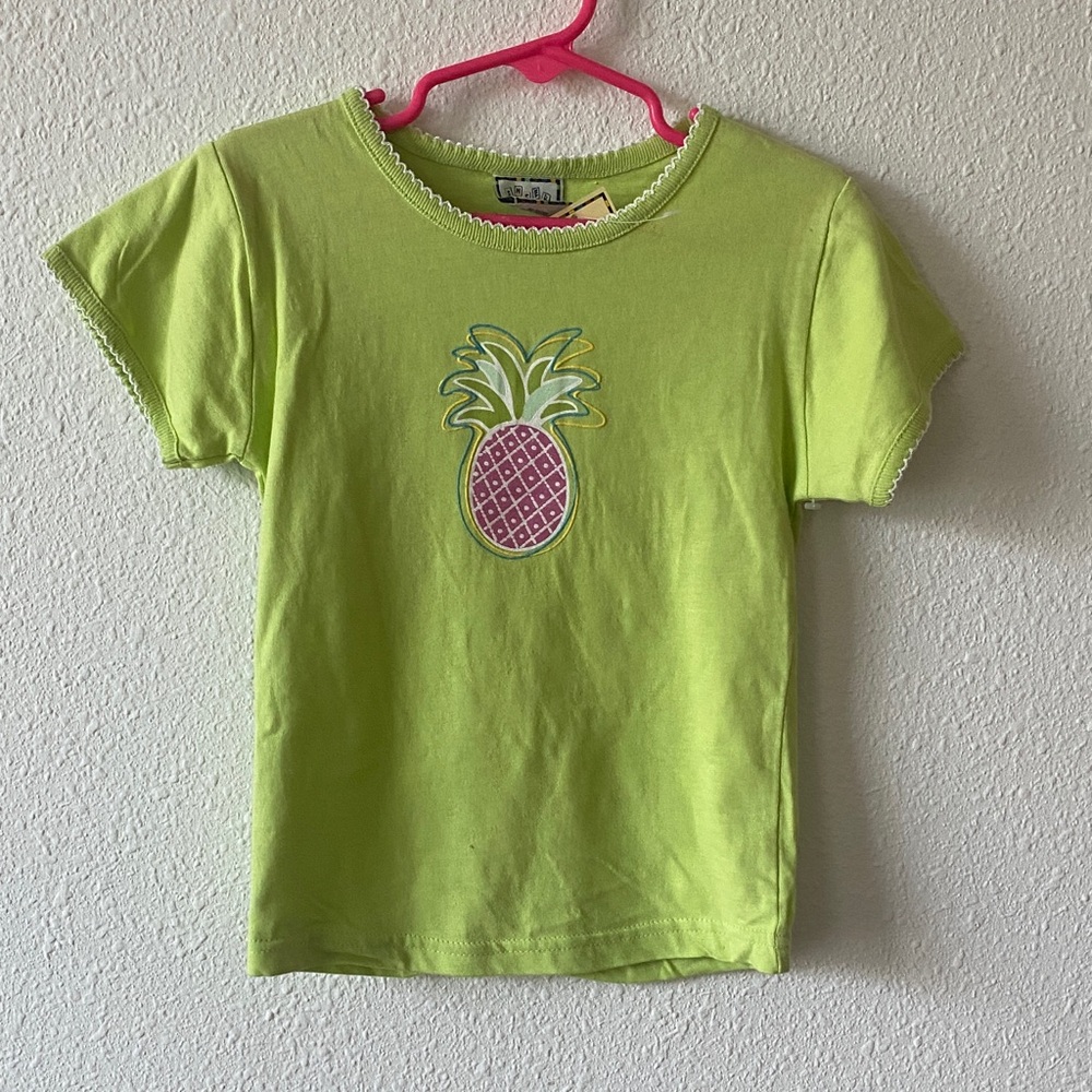 Sneek Peek Neon Lime Pineapple Graphic Tee